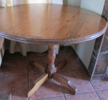 Not Too Big Not Too Small Solid Pine Round Table - Collection Only