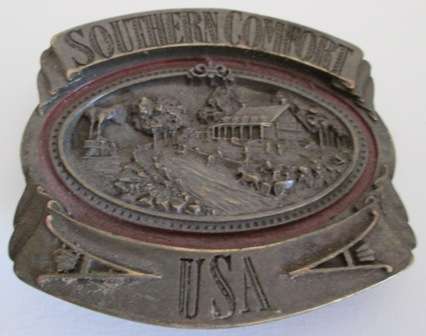 Metal Southern Comfort Belt Buckle