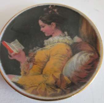 Pin Dish of "A Young Girl Reading" by Jean-Honore Fragonard - Made in Japan