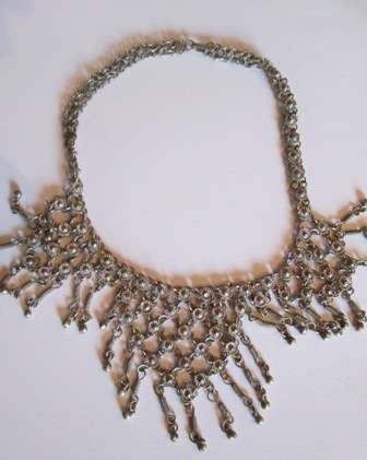 Vintage Metal Drops Necklace