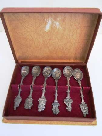 Six Highly Detailed Spoons in a Box
