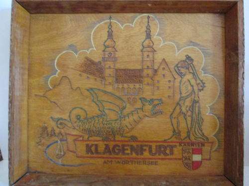 Artistic Old Klagenfurt AM Worthersee Wooden Tray