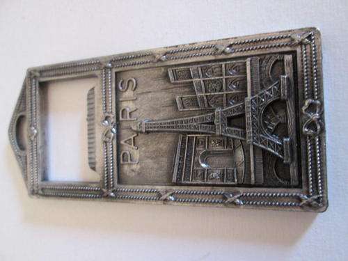 Superb Metal Paris Souvenir with Raised Detail Bottle Opener