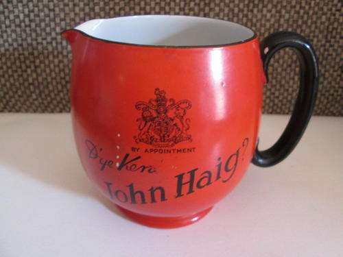 Original John Haig Scotland Pitcher - Made in England