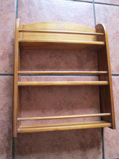 Large Pine House of York Spice Bottle Holder - Wall Hanging