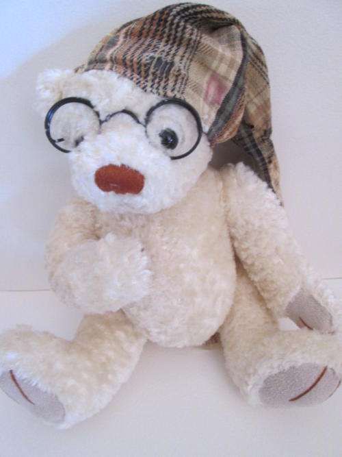 Dan Dee Bear with Glasses and Sleeping Hoody