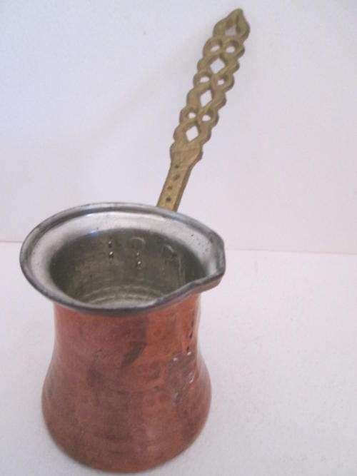 Ornate Metal Turkish Jug with Handle