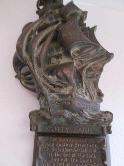 Exquisite  Vinatge Cutty Sark Ship Brass Door Knocker - Made in England