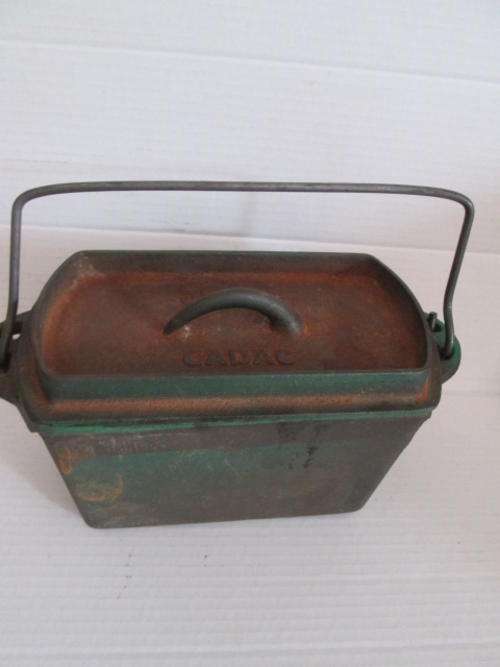 Superb Cast Iron CADAC Pot with Lid and Handle