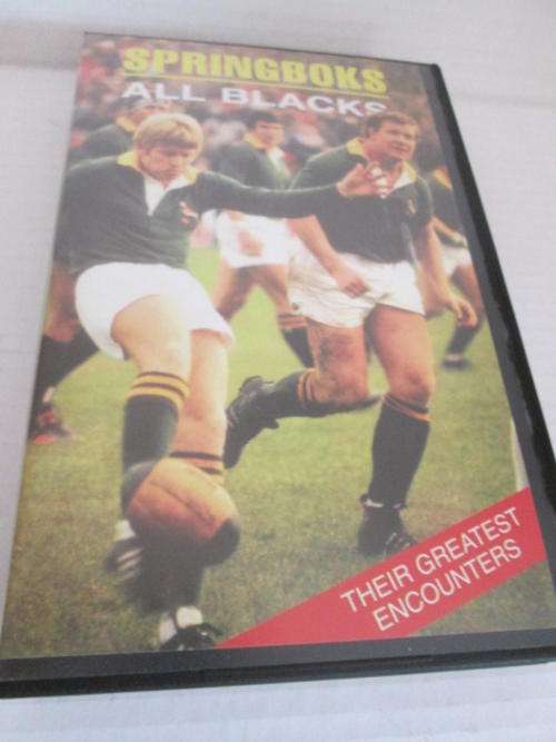 VHS Video of Springboks vs All Blacks 1956 - 1981