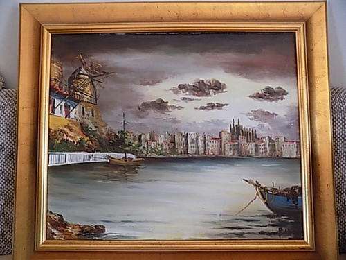 Original Oil Painting of Dark Clouds Looming by BOSCH