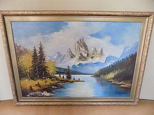Superb Large Landscape Oil Painting by well known Artist K CHEUNG