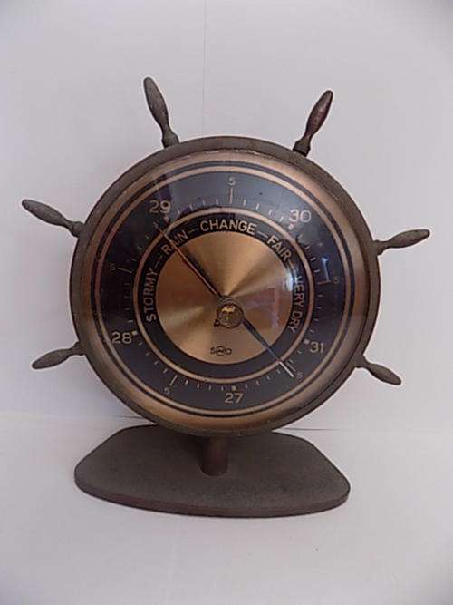 Vintage Brass Sundo Thermometer on Stand - Made in Germany