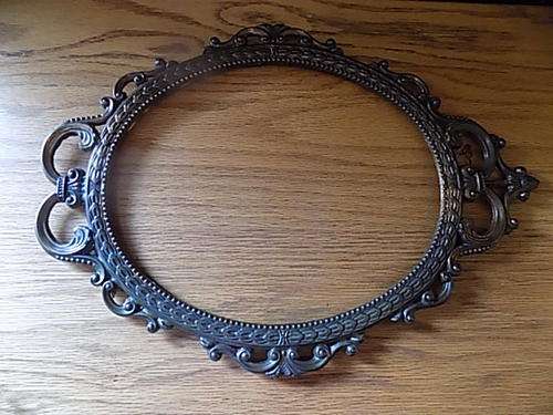 Large Empty Decorative Metal Frame for Photo, Print or Mirror
