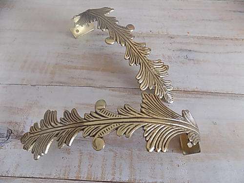 Pair of Decorative Metal Curtain Hooks