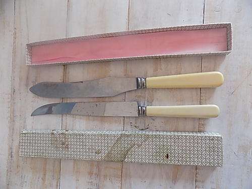 Two Vintage Craving Knives