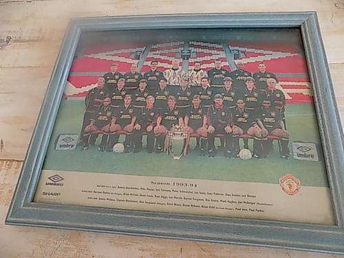 Framed Print of Manchester United Football Team 1993/4 Season