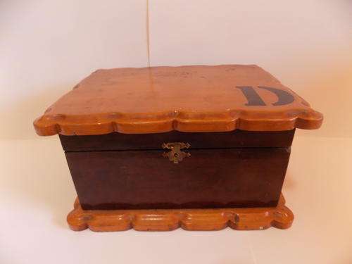 Solid Wooden Trinket Box with Cravings