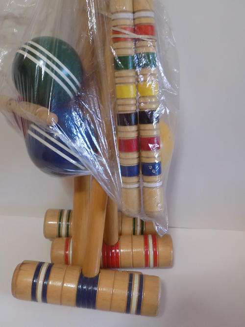 Wooden Four Player Croquet Set - Collection or R80 Postage