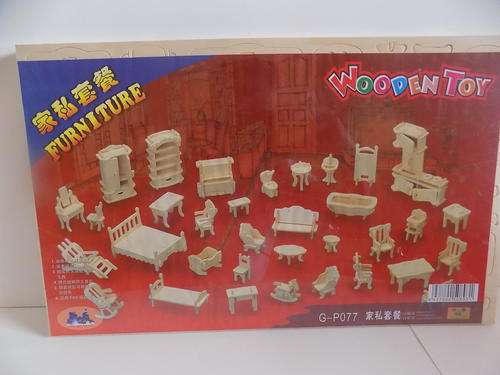 Doll House Furniture Kit to Assemble
