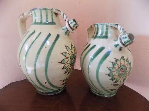 Set of Two Large Old Decorative Jugs - FOR BLISFUL ONLY