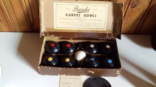 Vintage Banda Carpet Bowls - Made in England