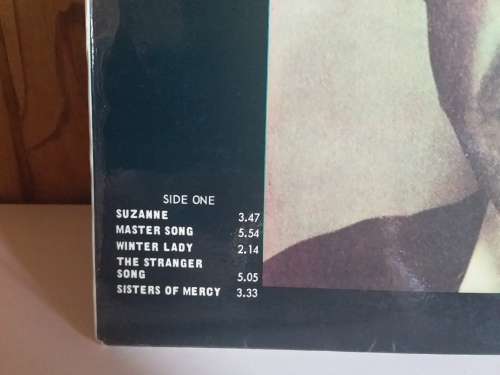 Songs of Leonard Cohen Vinyl LP 1971
