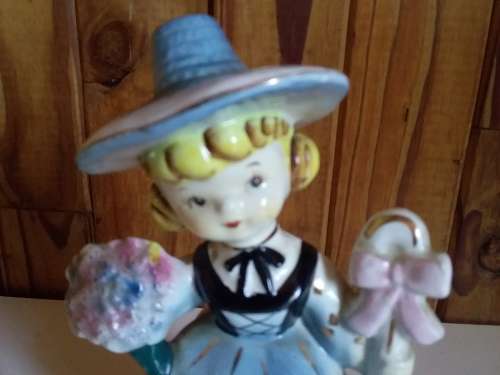 Vintage Girl Figurine - No Markings
