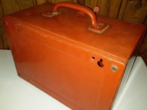 Old Metal Document Wall Hanging Storage Box