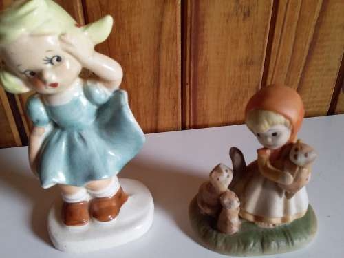 Two Small Old Figurines for One Bid