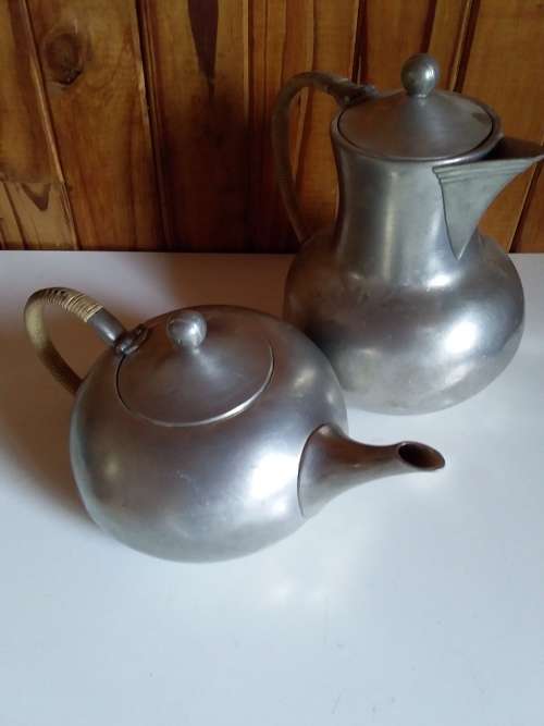 Two Royal Holland Pewter Tea Pots