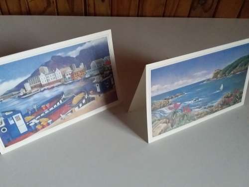 Two Lisa Halstead Art Prints on Blank Cards