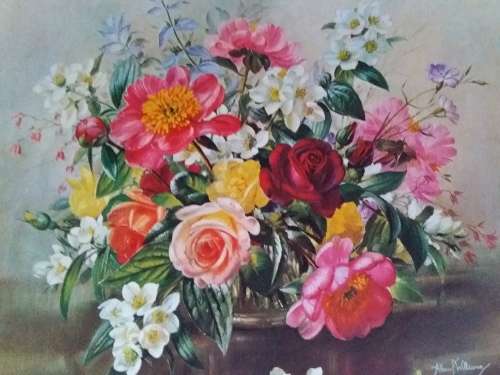 Two 1966 Prints of Still Life Art by Albert Williams - Unframed
