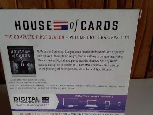 The Complete First and Second Season of House of Cards