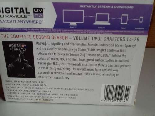 The Complete First and Second Season of House of Cards