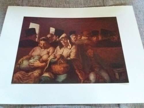 The Third Class Carraige - Honore Daumier 1808 - 1879 Plate