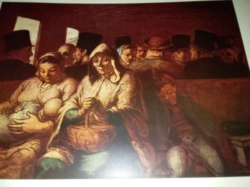 The Third Class Carraige - Honore Daumier 1808 - 1879 Plate