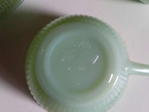 Five Duos and Two Mugs - Cups and Saucers From Fire-King Oven Ware USA