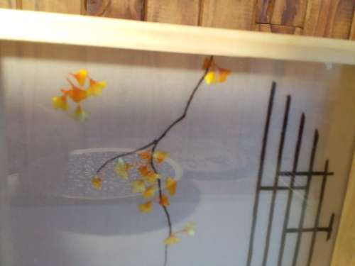 Hanksugi Japan Fine Embroidery Art in Pine Frame