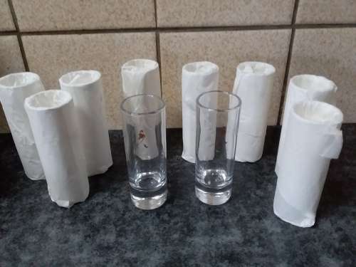 10 x Shot Glasses with Heavy Bottom