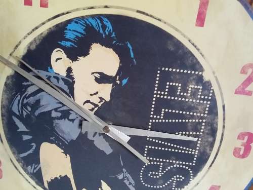 Elvis Presley Design Wall Hanging Battery Operated Clock
