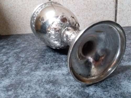 Solid Metal Goblet with British Coat of Arms