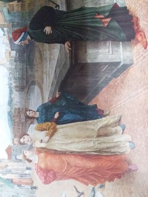 Dante and Beatrice - Henry Holiday 1839 - 1927 Plate
