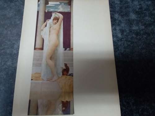 The Bath of Psyche - Frederic Leighton 1830-1896 Plate
