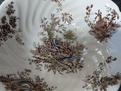 Vintage Johnson Bros Pastorale Toile de Jouy Bowl