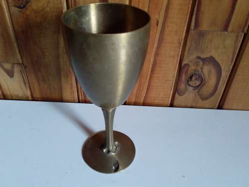 Solid Old Brass Type Goblet