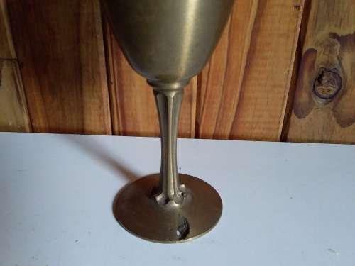 Solid Old Brass Type Goblet