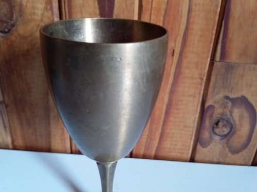 Solid Old Brass Type Goblet