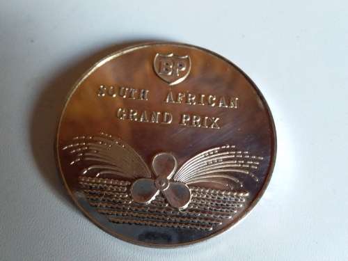 BP SA Grand Prix 1971 720cc O/B Hydro 2nd Place Medallion