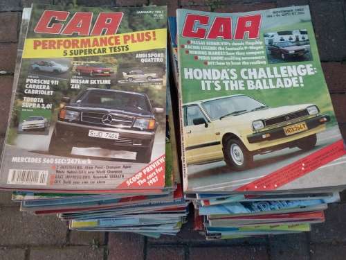 Two Piles of Old CAR Magazines - Collection Only